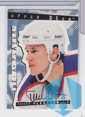1995 Upper Deck Be A Player Auto #8 Fredrik Olausson Oilers